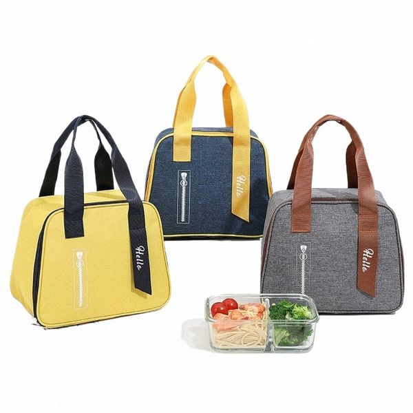 Детские сумки для обеда Портативная термоизоляционная коробка для хранения еды для пикника Большая вместительная сумка Женская сумка для ужина Bento o2aY #