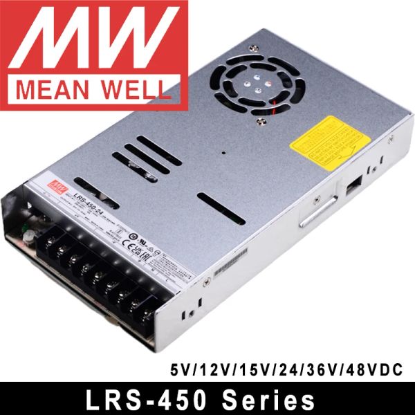 Mittlerer Brunnen LRS-600-48 MEVERWEGWELL AC TO DC SMPS 5V 12V 15V 24 V 36V 48 V LRS-50/75/100/150/200/350/450/600 LED-Schaltnetzversorgung