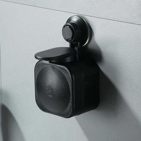 Dispensador de sabão líquido 1 peça, à prova d'água, tipo prensa, ventosa, montagem na parede, máquina de espuma abs, caixa de banheiro