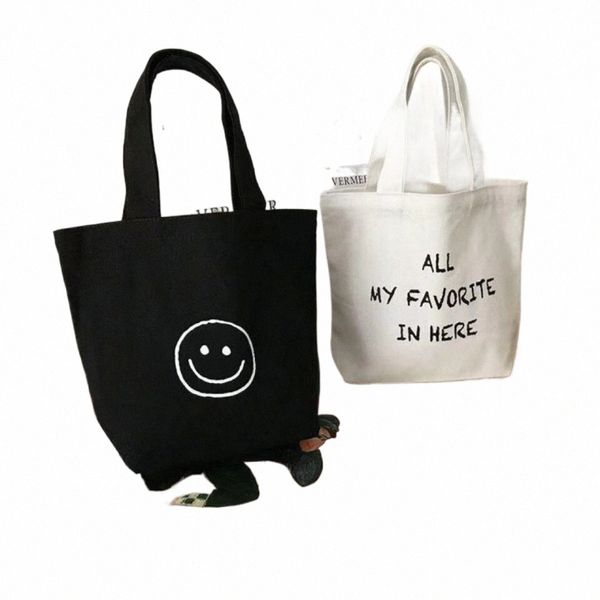 Tote Lunch Shopper Eco Bag Organizador Bolsa Lona Verão Reutilizável Shop Bag Necaire Bonito Kawaii Almoço para Mulheres n0VW #