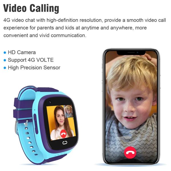 4G Kids Smart Assista Video Chamada LT31 Phone Watch Rastreador GPS SOS Child Smartwatch Chamada de volta Monitor de relógio à prova d'água Presentes de relógio