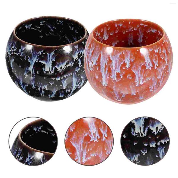 Set di stoviglie da tè 2 pezzi tazza da caffè in ceramica stile giapponese tè espresso bicchieri da acqua tazze accessori per la casa set per la casa potabile