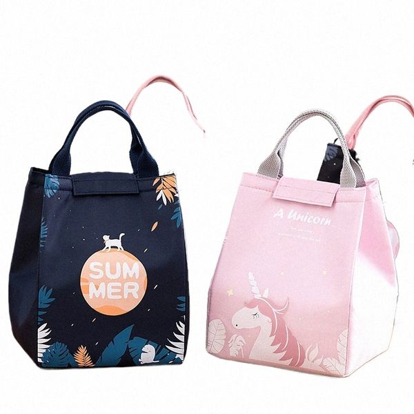Floresta Isolada Lunch Box Bag Student Office Bento Food Lunch Bags Com Free Ship Alumínio Tote Thermal Cooler Bag e2jd #