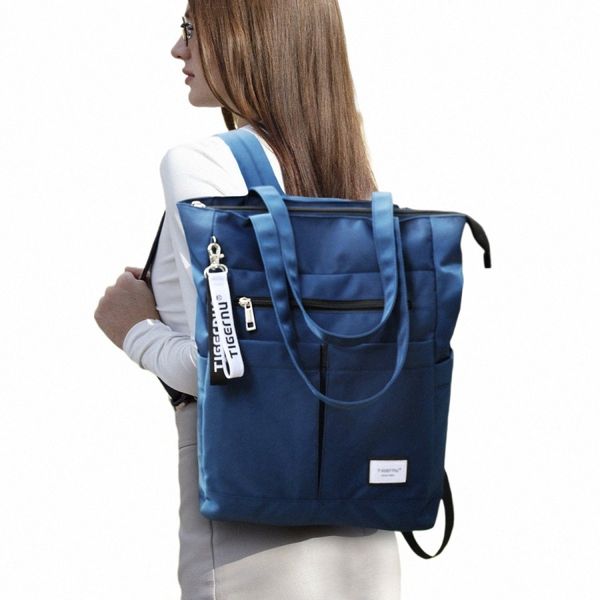 Tigernu nuove donne Tote zaino a più vie per le ragazze del sacchetto di scuola Borse femminile zaino del computer portatile di grande capacità Cvertible Mochila h5OH #