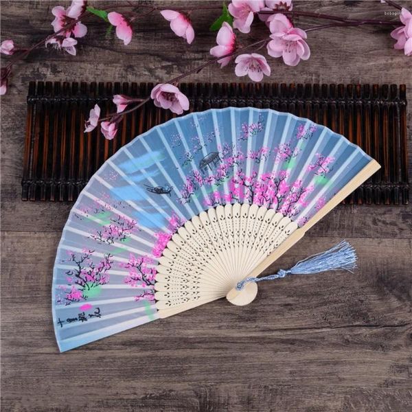 Dekofiguren Handfächer Kirschblütenfächer Dekoration Faltbar Party Empfang Polyester Bambus Vintage Accessoires Marke