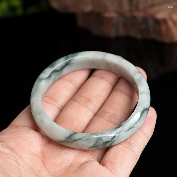 Armreif Natürliche Jade Schwimmende Blume Armband Für Frauen Erweiterte Schmuck Amulett Reinigung Magnetfeld Energie Zubehör Geschenk
