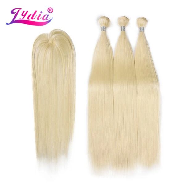 Плетение Lydia Syntetic Yaki Straight Pail с двойным утоком 613# Blond