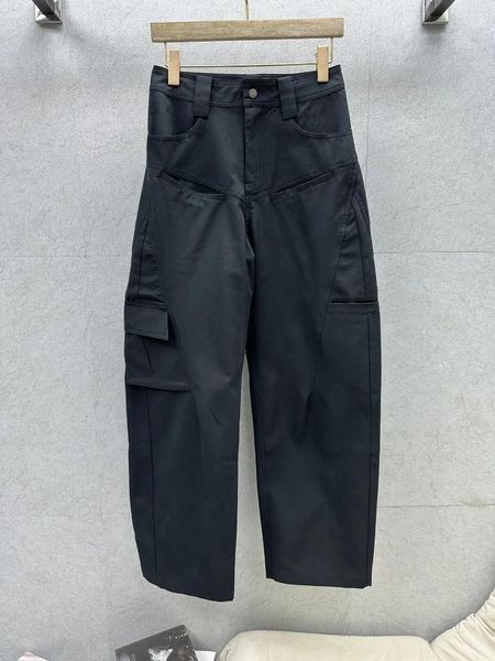 Damenhosen Herbst- und Winterprodukte!Silhouette Cargo Street Tie Fried kann loses Fleisch sein, gerade Rohrversion