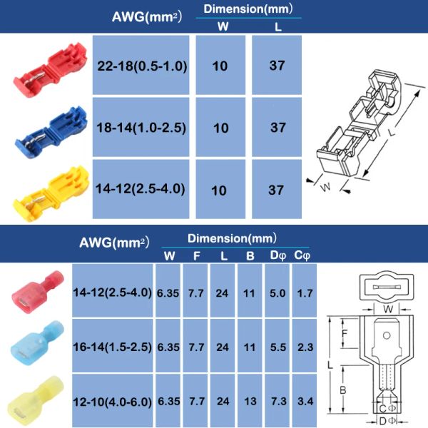 10/50pcs Schnelle elektrische Kabelanschlüsse Schnappspleißverriegelungsdrahtanschluss -Crimp -Drahtanschluss wasserdichte elektrische Stecker