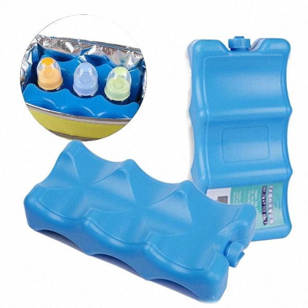 650 ml blaue Gel-Gefrierschrank-Eisblöcke wiederverwendbare kühle Kühler-Pack-Tasche Wasserinjektions-Picknick-Reise-Mittagessen-Kasten-frische Lebensmittellagerung d4Op #