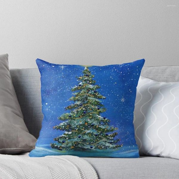 Подушка «Тихая ночь, рождественская елка», авторские права Renee L. Lavoie, чехлы для наволочек