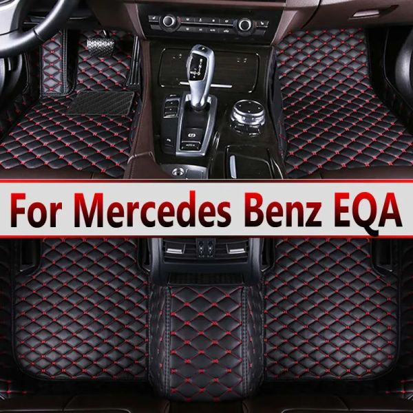 Automatten voll Set für Mercedes Benz EQA 2021 ~ 2023 Anti-Dirt-Pads wasserdichte Bodenmatten Auto-Bodenmatten Autozubehör Innenraum