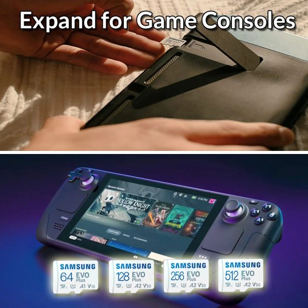 Samsung Wholesale 5PCS EVO Plus Micro SD -Kartenspeicherkarte 64 GB 128 GB 256 GB 512 GB TF -Blitz für Nintendo Steam Deck Tablet Camera