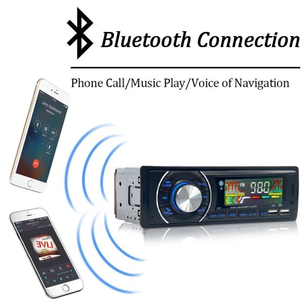 Sinovcle Car 1din Audio Radio Bluetooth Stereo Mp3 -плеер FM -приемник
