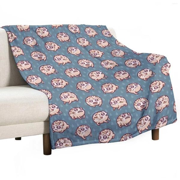 Cobertores Desert Rain Frog Throw Cobertor Sofá Cama Retros Ponderados Decorativos