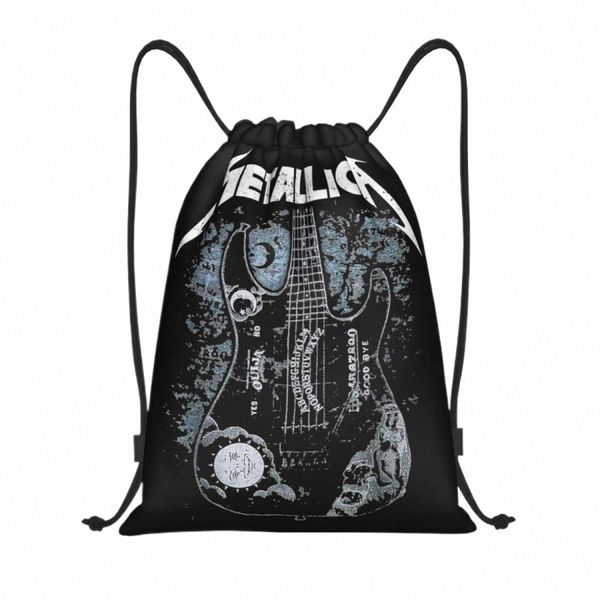 metallicas Musica Rock Band Borse con coulisse Zaino da calcio Borsa da palestra Sackpack Borsa a tracolla per esercizio I2dI #