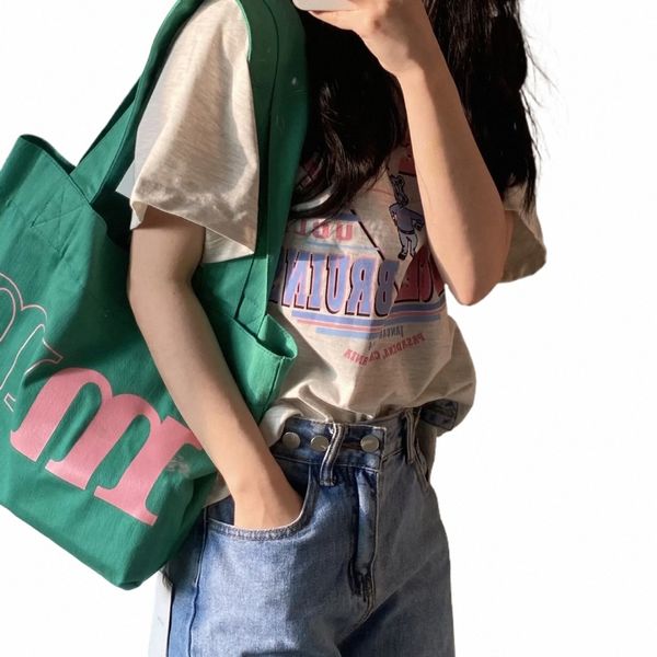 Borsa in tela Instagram dal design di nicchia, borsa ambientale color caramello, borsa a vela a spalla singola a mano, borse da donna e9kk#