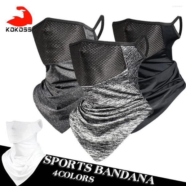 Bandanas kokossi açık güneş koruma asılı kulak üçgen fular bisiklet sporları bandana nefes alabilen yürüyüş tırmanma yüz maskesi erkek kadın