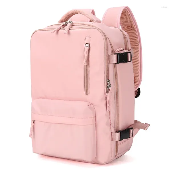 Sırt çantası su geçirmez seyahat erkekleri kadınlar çok fonksiyonlu dizüstü bilgisayar sırt çantaları açık bagaj çantası mochilas genç kızlar okul çantası
