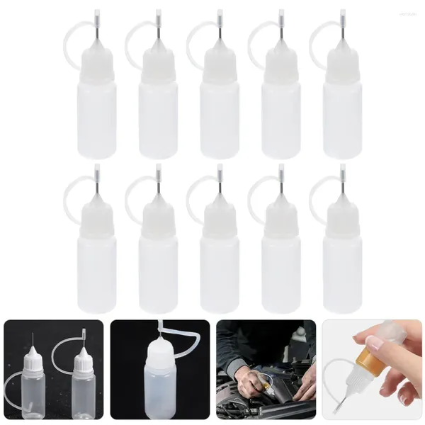 Bottiglie di stoccaggio 30 pezzi Quilting Bottles Squeeze Liquid Spremere in acciaio inossidabile per vernice