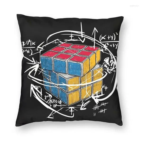 Kissen-Mathe-Lehrer-Grafikbezug, Mathematik-Wissenschafts-Geek-Überwurfhülle für Sofa, individueller Kissenbezug, Heimdekoration