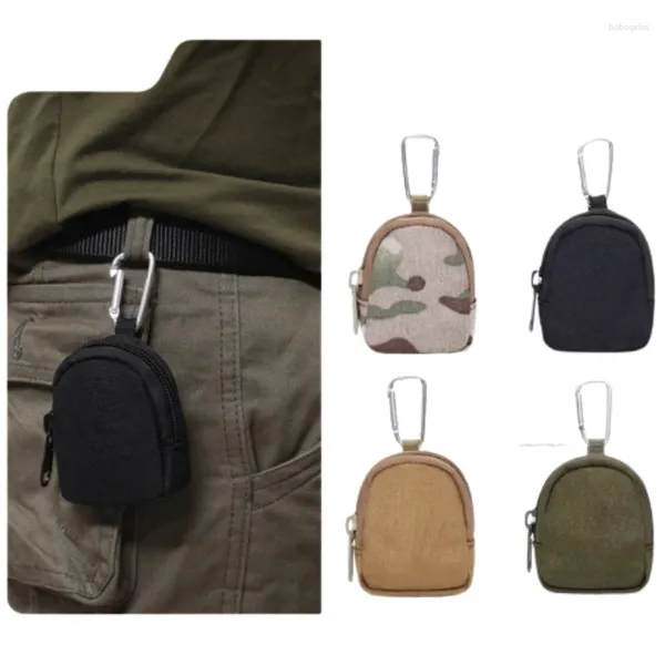 Depolama çantaları açık gündelik kulaklık araba anahtar çanta taşınabilir cep harç cüzdan erkekler için asılı bel