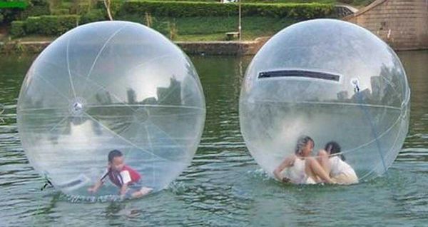 Bälle 2 m aufblasbare Wasser Walking Bälle PVC aufblasbare Zorb -Ball Wasser Sport wandeln Kugel aufblasbare Tanzkugeln Sport Ball Floatin