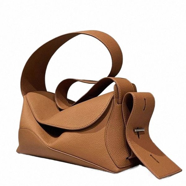 Sacos de médico clássico para mulheres bolsas de designer de luxo e bolsa 2023 novo em pu lichia textura rugas emenda pequeno crossbody g4ze #