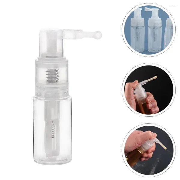 Garrafas de armazenamento Dispensador de garrafa de pó de plástico Pulverizador de acessório de spray oral