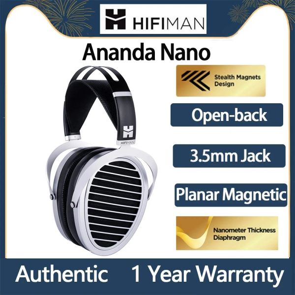 Fones de ouvido hifiman ananda nano fones de ouvido nanômetro espessura diafragma stealth ímãs openback fullsize planar magnético alta fidelidade fone de ouvido