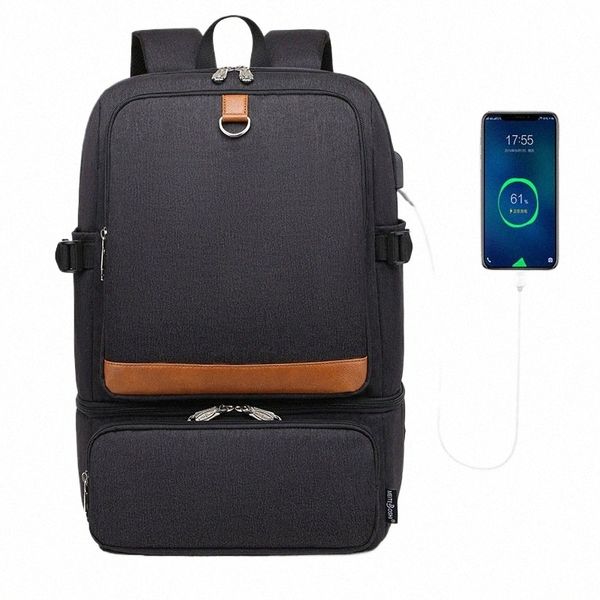 personalizza il tuo logo Scomparto per zaino per laptop Zaini impermeabili USB Borse frigo per escursionismo all'aperto Borsa per il pranzo con isolamento termico