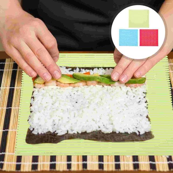 Учетные наборы посуды 3PCS Sushi Rolling Mat Roller Pad