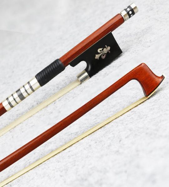 Novo 34 tamanho pernambuco violino arco redondo vara resposta rápida natural mongólia crina violino peças acessórios 4733470