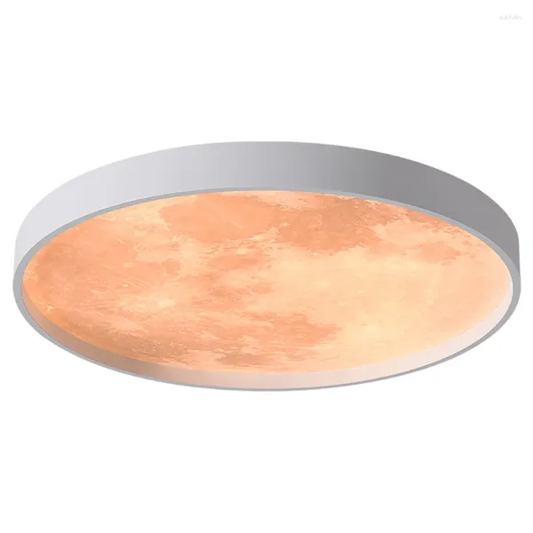 Luzes de teto simples ferro nórdico minimalista moderno criativo luz para quarto apartamento decorativo lua padrão lâmpada led