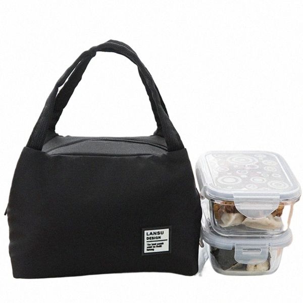 Портативная сумка для обеда 2023 Новый термоизолированный ланч-бокс Tote Cooler Bag Bento Pouch Lunch Ctainer Школьные сумки для хранения еды 77DP #