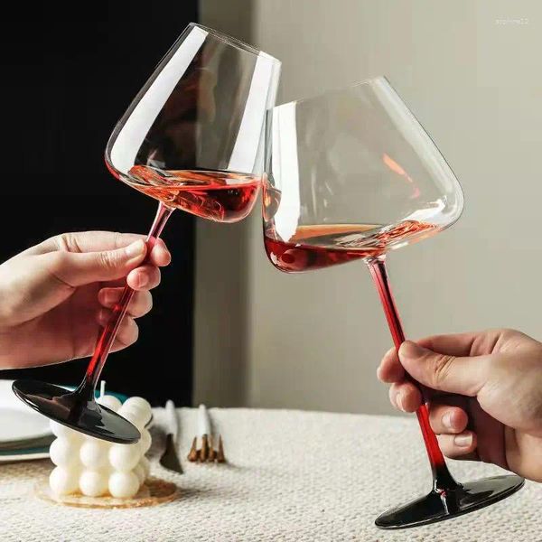 Bicchieri da vino in vetro di alta qualità da sommelier cravatta nera bordeaux design di Austria Riedel calice da sherry bordeaux flute da champagne in cristallo