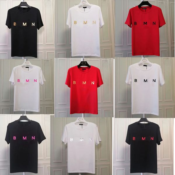 Desiner camisetas laser carta impressão camiseta homens mulheres camisetas algodão em torno do pescoço mangas curtas tees pulôver de luxo camisas roupas cores misturadas