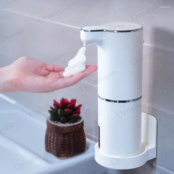 Dispensador de sabão líquido automático sensor de lavagem das mãos espuma das crianças do telefone móvel fixado na parede chuveiro gel detergente