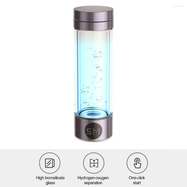 Bottiglie d'acqua Generatore di idrogeno Bottiglia ricaricabile Ionizzatore super 2000ppb per ufficio domestico rapido