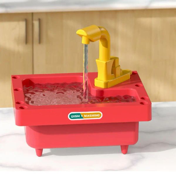 Spielen Sie Hausspielzeug mit Wasserpumpendruck sicher Spaß 39 Prozent Küchenspüle Spielzeug mit Wasserkreislaufsystem vor, für Jungen für Kinder