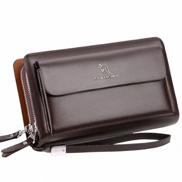 Carteira masculina LG Masculino Bolsa Vintage PU Couro Homem Clutch Mey Bag Wristlets Walets para Homens 2023 Caibu Coin Card Holder Murse D3Oq #