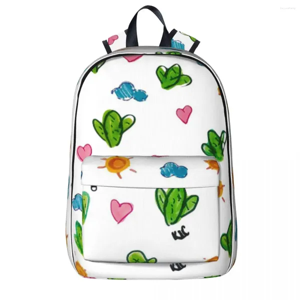 Mochila cactus padrão 1 mochilas meninos meninas bookbag crianças sacos de escola dos desenhos animados bolsa de ombro viagem grande capacidade