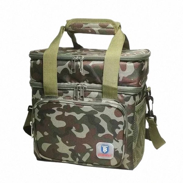 Bagneer Picnic Cooler Bags Tactical Thermal Lunch Bag Militar Outdoor Cam Food Drink Ice Isolados Caso Sacos de armazenamento de viagem P7zB #