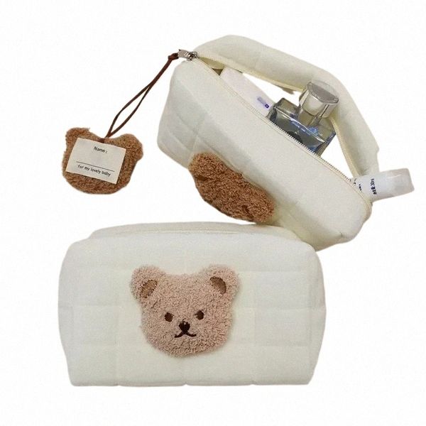 Portátil Cute Bear Baby Toiletry Bag Make Up Cosmetic Bags Fralda Bolsa Itens Do Bebê Organizador Reutilizável Cott Cluth Bag para Mamãe 55NM #