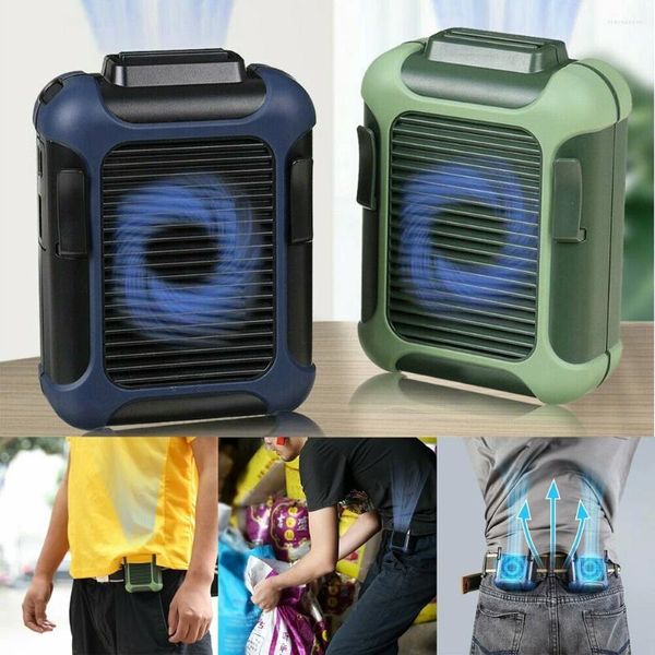 Dekorative Figuren Sommer tragbarer Taillen-Hängeventilator Lazy Neck Mini-Kühlung USB wiederaufladbar Kaltluft