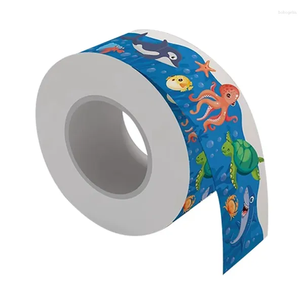 Adesivi per finestre 1 rotolo Bordi Ocean Animal Board per decorare bacheche pareti scrivanie porte 65,6 piedi