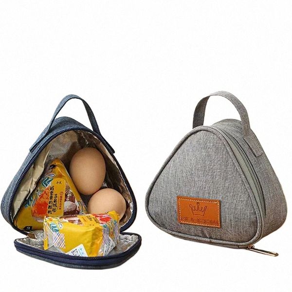 Mini Triangular Insulati Bag Folha de Alumínio Thermal Cooler Lunch Tote Student Rice Ball Bag Lunch Box Bento Lunch Carry Bags j2Ou #