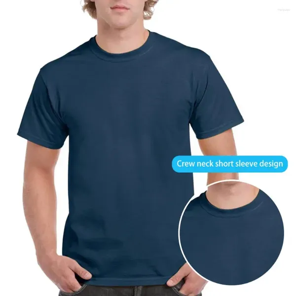 Camiseta masculina casual algodão camiseta esportes de secagem rápida com o pescoço diy impressão respirável suor absorvente topo atlético para o verão