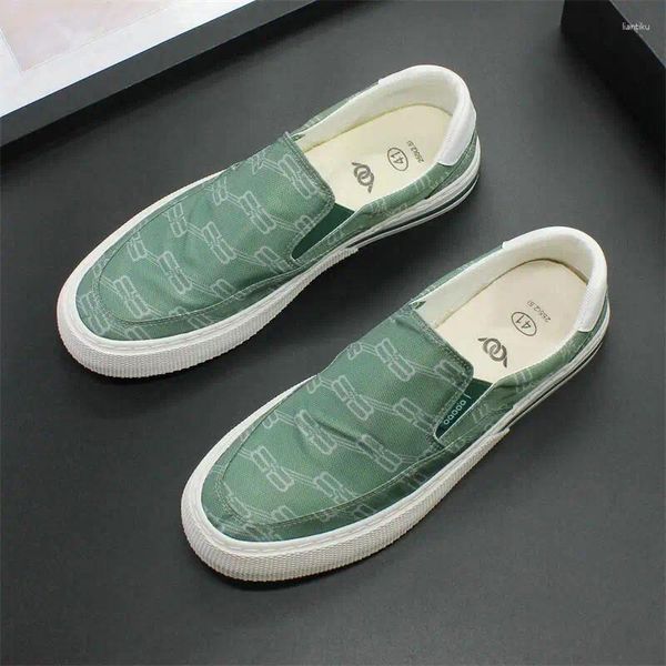 Scarpe casual Mocassini slip-on da uomo Tela bassa Stampa cartoon Pigro traspirante vulcanizzato