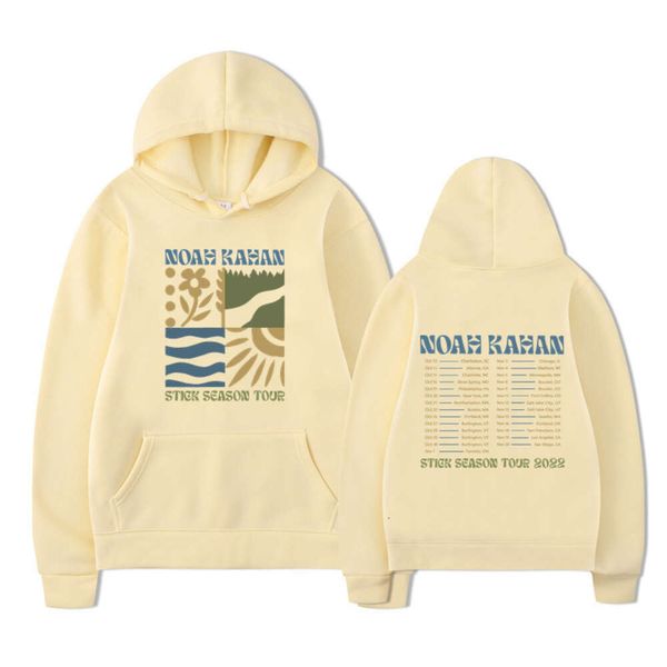 Surrounding New Noah Kahan Stick Season Bedruckter Pullover Hoodie Großer, lockerer Pullover für Herren